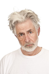 Sad or Discouraged Older Man