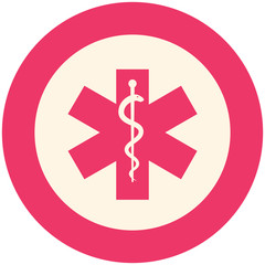 Obraz premium Star of life icon