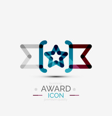 Award icon, logo.