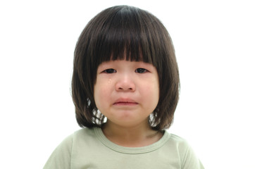 Cute asian baby crying