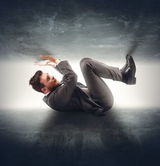 Crushed businessman