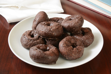 Plate of donuts