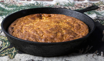 Corn Bread in Cast Iron Pan