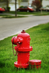 Czerwony hydrant