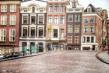 Obraz premium Amsterdam autumn. beautiful places in Europe