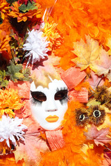 Autumn mask at the Carnival of Venice