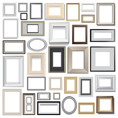 picture frames vector set