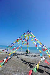 prayer's flag in tibet,china