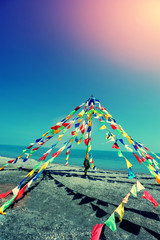 prayer's flag in tibet,china