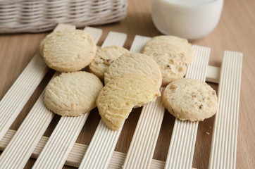 Glass of Milk and  Cookie