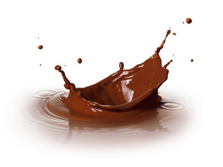 chocolate splashing