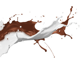 chocolate and milk splash