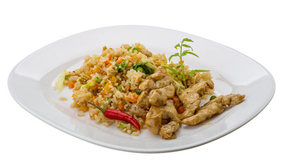 Fried rice with chicken