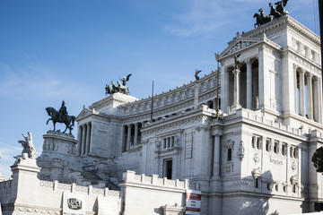 The Vittoriano or Altare della Patria in Rome, Italy