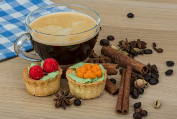 Obraz na płótnie Canvas Coffee with pastry