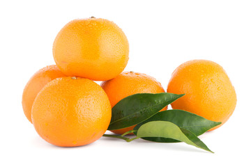 Ripe tangerine or mandarin