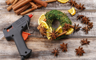 How to make christmas candle , tutorial