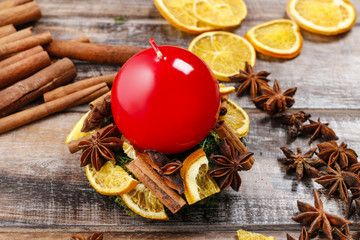 How to make christmas candle , tutorial