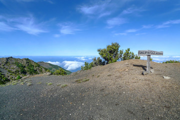 El Hierro - Schild am Gipfel des Malpaso