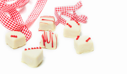 Weiße Pralinen, Geschenk