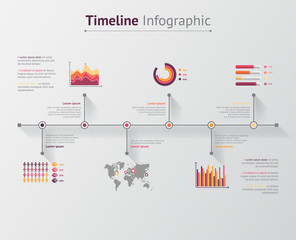 Time line infographic. Vector illustration