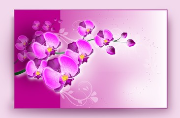 Orchid card