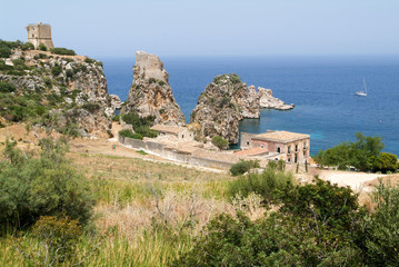 Faraglioni and Tonnara at Scopello on Sicily