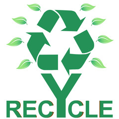 Recycle symbol illustration