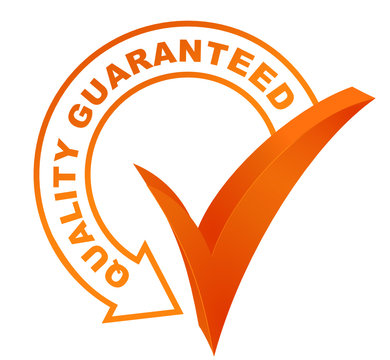 quality guaranteed symbol validated orange