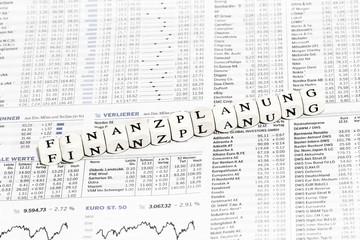 Obraz premium Finanzplanung