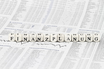 Fototapeta premium Finanzplanung