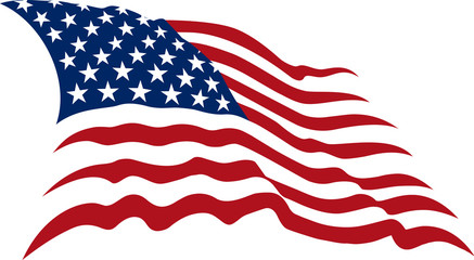 Naklejka premium american flag