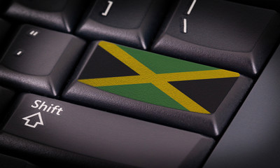Flag on keyboard
