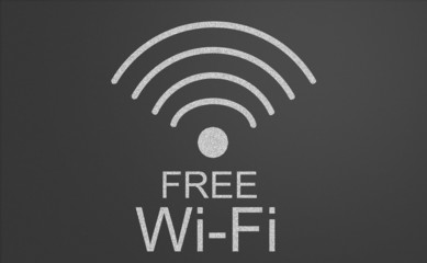 Free wifi sign