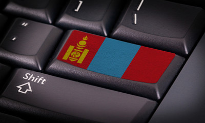 Flag on keyboard