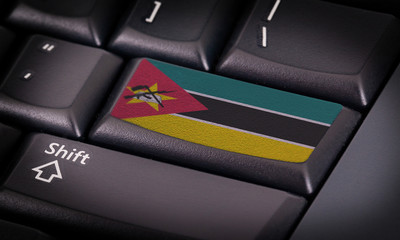 Flag on keyboard