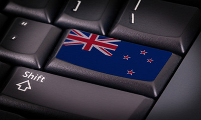 Flag on keyboard