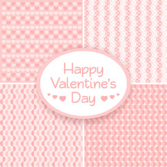 Seamless patterns for Valentine's day