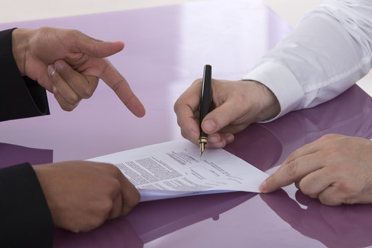 contrat signature