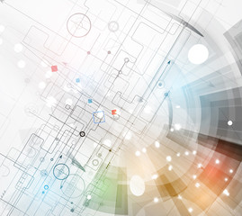 abstract technology background Business & development direction