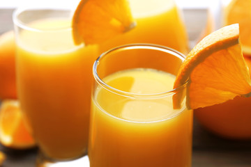 Freshly squeezed orange juice, close-up