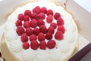 Gâteau aux framboises