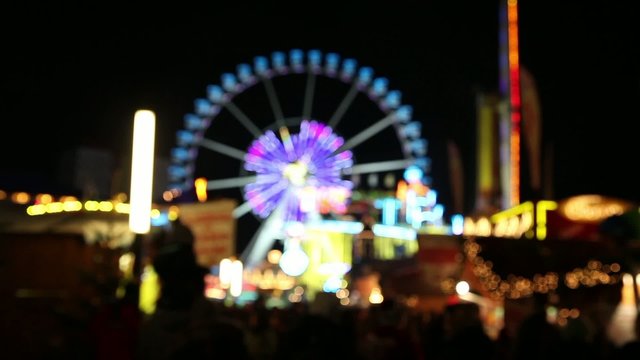 carousel on amusement park