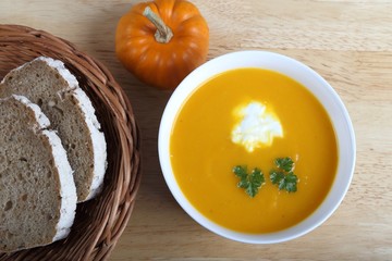 Pumpkin soup.