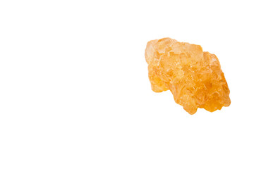 Sugarcane rock over white background