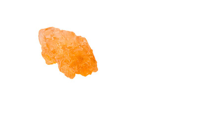 Sugarcane rock over white background