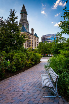 The Rose Fitzgerald Kennedy Greenway And Custom House Tower In B