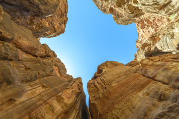 The Siq canyon