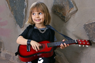 Rock Guitaristin Player