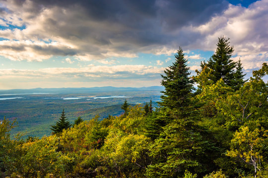 View from Blue Hill Overlook in Acadia National Park, Maine.